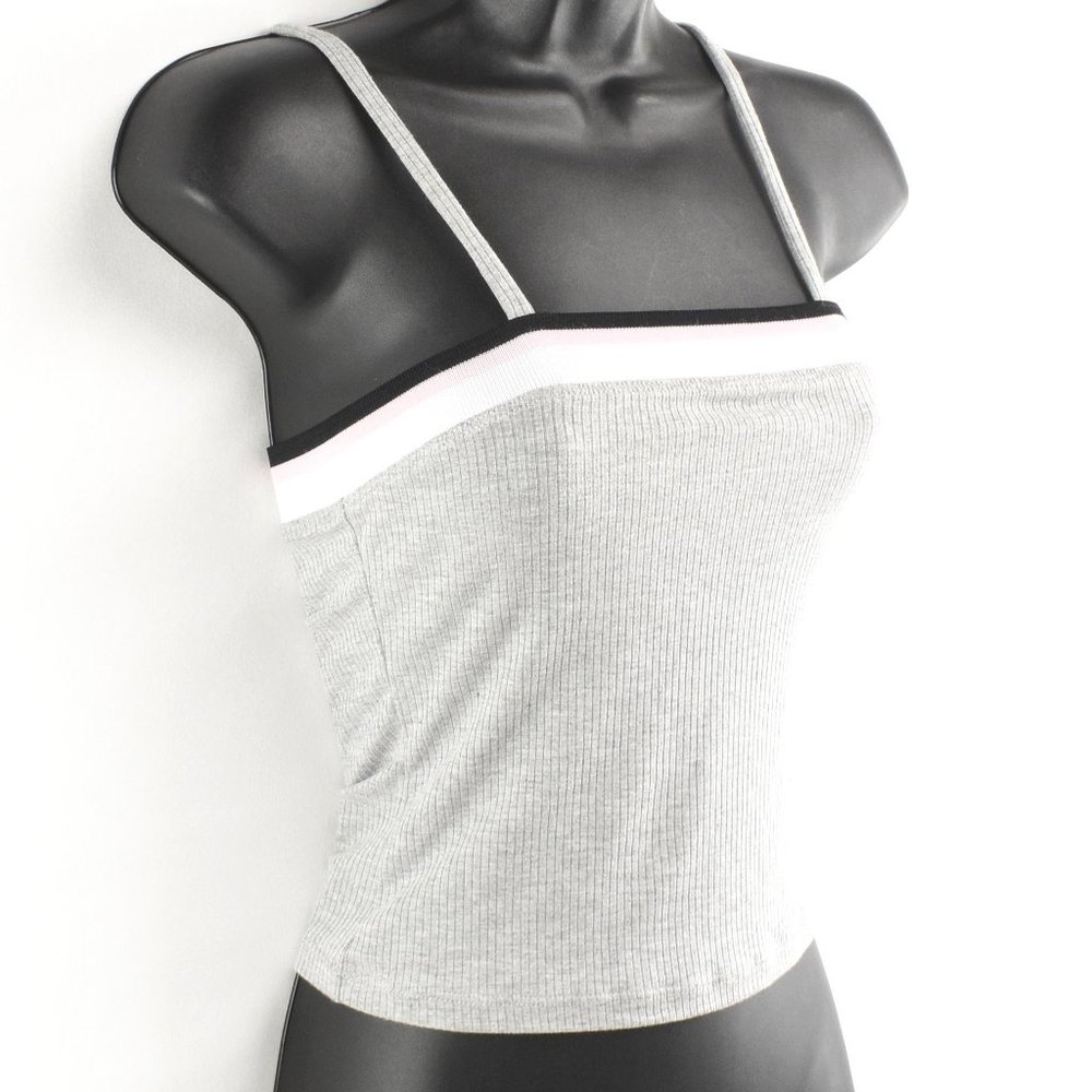 Milk S Spaghetti Strap Crop Tank Top